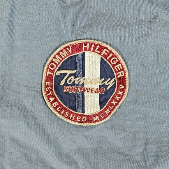 Vintage 90s Tommy Hilfiger Surfwear Pullover Zip Hooded Anorak Gray Men's XL‎ - Picture 4 of 8
